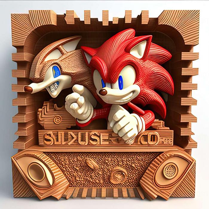 3D model Sonic the Hedgehog 3  Knuckles game (STL)